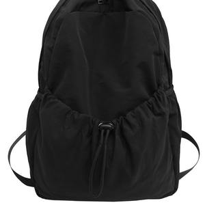 Custom Light <b>Simple</b> <b>Backpack</b> Female Japanese Literature Art School Bag Leisure Sports Travel Solid Color <b>Backpack</b> - Product Image 1