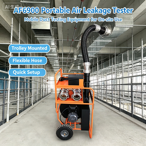 IVANPER AF6900 Probador de Fugas de Aire en Ductos, <span class=keywords><strong>Máquina</strong></span> de Prueba de Hermeticidad de Aire a Presión Positiva y Negativa para Ductos HVAC - Product Image 2