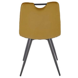 Sillas de Comedor Italianas de Lujo, Tapizadas y Suaves, con Patas de Metal, Modelo <span class=keywords><strong>Edia</strong></span> Poltrona - Product Image 3
