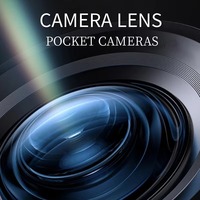 Appareil photo numérique compact 4K pour enfants avec zoom 16x et anti-tremblement, écran 2,8 pouces 180° °   Écran rabattable pour les enfants de 6 à 13 ans, avec carte MicroSD incluse