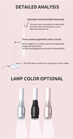Lampe UV LED 10W à source de lumière blanche pour extensions de cils, durcissement rapide, portable, outils et accessoires pour cils