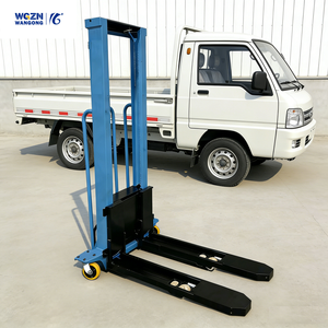 WGZN Kamyona Monte Edilebilir İstifleyici Özelleştirilebilir Küçük Elektrikli Forklift İstifleyici Uzaktan Kumandalı Hidrolik Kaldırma El İtimli Yük İstifleyici - Product Image 2