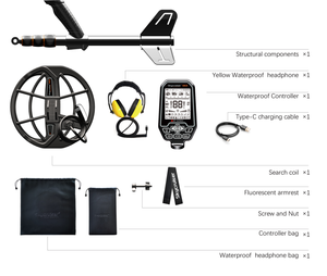 En iyi altın dedektörü yeraltı bulucu Tianxun tiançoklu frekans <span class=keywords><strong>metal</strong></span> dedektörü 3 metre hazine avı cihazı tamamen su geçirmez - Product Image 6