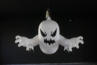 Fantôme gonflable avec lumières LED, fantôme gonflable multicolore, fantôme effrayant à gonfler, décorations d'Halloween pour l'extérieur