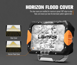 Faro LED LIGHTFOX 160W 9 Pollici, Luce di Guida LED <span class=keywords><strong>4x4</strong></span> Fuoristrada, Fari Rettangolari per Fuoristrada - Product Image 2