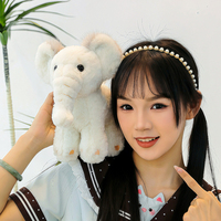 Boneka Gajah Putih Bersih dan Suci dengan Telinga Besar, Dekorasi Rumah, Grosir Butik, Hadiah Ulang Tahun Teman Anak