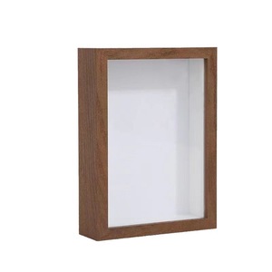 Cadres en bois 3D de haute qualité, vente en gros, personnalisés, pour l'affichage mural, cadres à ombre avec <span class=keywords><strong>verre</strong></span> - Product Image 2
