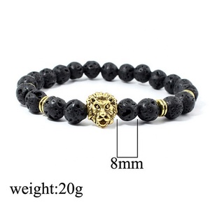 <span class=keywords><strong>Bracciale</strong></span> con Testa di Leone in Acciaio Inox 316L Placcato <span class=keywords><strong>Oro</strong></span> <span class=keywords><strong>24K</strong></span>, 24cm, Gioielli Hip Hop per Uomo - Product Image 2