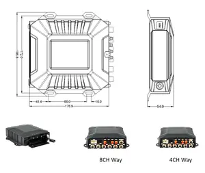 6CH 1080P 3G 4G WIFI GPS G-Sensor HDD Vehicle MDVR Built-in ADAS DSM With CE FCC ROHS