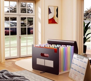 24-túi không thấm nước túi tài liệu có thể gập lại nhựa tập tin tổ chức cho trường học văn phòng nhà bếp phòng ngủ hoặc Máy tính để bàn sử dụng - Product Image 4