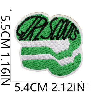 Autocollants en tissu brodés avec des lettres anglaises vertes, patchs brodés pour les scouts, décoration de vêtements pour enfants - Product Image 6