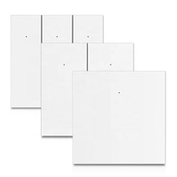 Interrupteur mural intelligent WiFi Tuya EU/UK à commande vocale, bouton-poussoir, compatible Zigbee, avec ou sans neutre