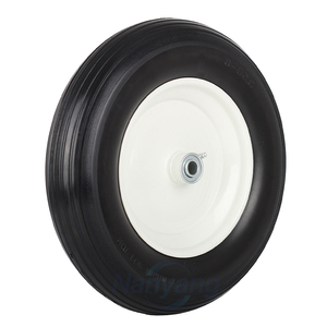 14.5" Wheelbarrow Flat Free Tire, Fits 4.80/4.00-8, 3.50/2.50-8, 4.00-6, 4.00-8, Wheelbarrow <b>Wheels</b>, 5/8" Bearing - Product Image 5