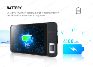 Hfsecurity Fp07 4G Android11 Đầu Đọc Thẻ Vân Tay Mặt Sinh Trắc Học Cầm Tay Máy Tính Bảng Cho Giáo Dục Tham Dự - Product Image 6