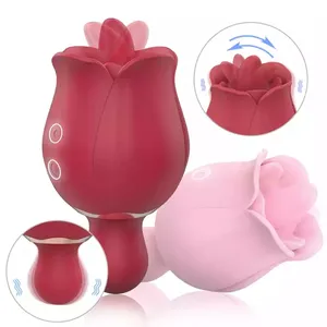 The licking rose vibrator tongue vibrators for women clitoris stimulator red pink rose toy for women sex toys for woman