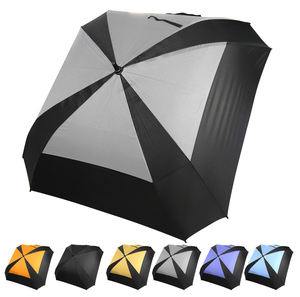 6268 inch vented square umbrella windproof auto open double <b>canopy</b> oversized stick umbrella commercial umbrella withstand wind - Product Image 5