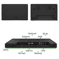 Lector de Tarjetas NFC Sin Contacto, Tableta Android de 10.1 Pulgadas con PoE y Barra LED RGB para Control de Asistencia, Compatible con SDK para Personalización de Marca