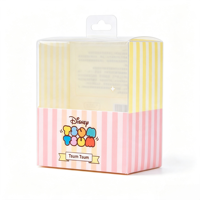Boîte suspendue transparente en PVC personnalisée, boîte d'emballage en plastique transparente avec trou de suspension, boîte cadeau pour jouets de dessin animé, cosmétiques