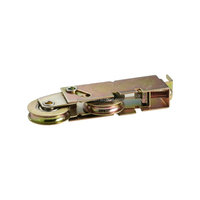 Roulette de porte coulissante en acier style moderne, 2 roues, avec revêtement en zinc/fini poli, faible bruit, épaisseur 4 mm, vente chaude
