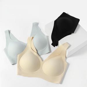 Vente en gros d'usine Soutien-gorge sans couture aux acides aminés avec bretelles convertibles Lingerie confortable de style gilet sexy sans fil mince et solide - Product Image 5