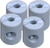 Poids de tambour robustes Uplion, remplis d'eau ou de sable, pieds de gazebo, base de poteau de tente