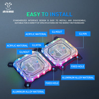 Bloc d'eau RGB pour CPU de PC Gaming Socooler SO-C55X – Vente directe usine, base en laiton, écologique, résistant à la corrosion