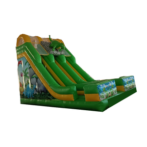Glissade gonflable à thème dinosaure personnalisable, épaisseur 0,55 mm en PVC, installation facile pour adultes, <span class=keywords><strong>jeu</strong></span> humide et sec, utilisation intérieure/extérieure à domicile - Product Image 1