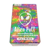 Machine à rouler ajustable en plastique de chanvre marron Alien Puff avec logo personnalisé, rouleaux bidirectionnels de 79 mm