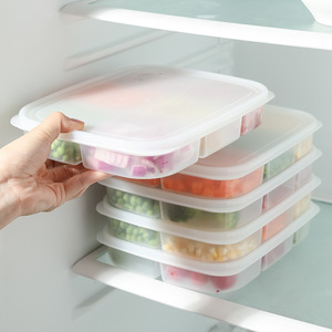 Lebensmittelechte Frischhaltedose für Kühlschrank, Lebensmittel-Aufbewahrungsbox für die Küche, Vorbereitungsbox mit Versiegelten Fächern für Kühlschrank - Product Image 1