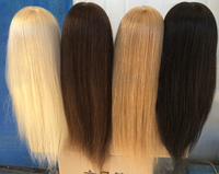 Tête de mannequin d'entraînement pour femme, cheveux humains 100%, blond long, visage européen, nouveau modèle 2025