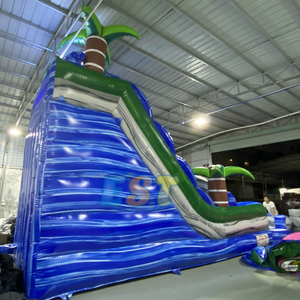 Grandi dimensioni per adulti cortile scivolo d'acqua gonfiabile e piscina commerciale palma scivolo gonfiabile con piscina per la <span class=keywords><strong>vendita</strong></span> - Product Image 3