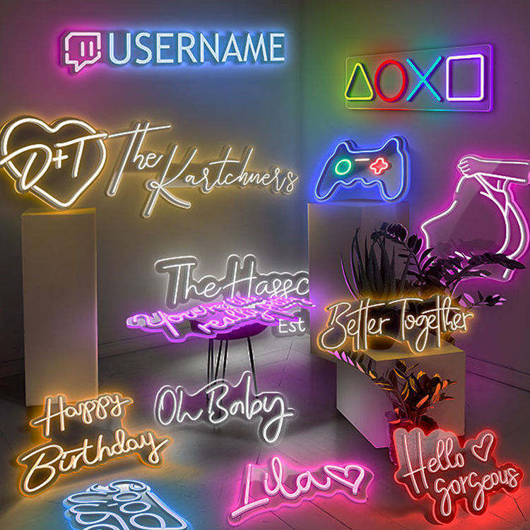 Hot Selling Custom LED Neon Light Sign Handcrafted Acrylic Wall Art for Home Events Restaurant Interiors New Arrival