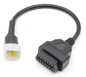 Câble OBD2 femelle 16 broches vers 6 broches pour <span class=keywords><strong>DELPHI</strong></span>---Moto - Product Image 2