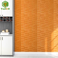 Panel de papel de pared impermeable, pegatina de ladrillo, papel tapiz de espuma 3d, decoración del hogar