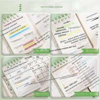 A7. Carnet à feuilles mobiles, carnet de poche mini portable épaissi de haute qualité, agenda, livre de vocabulaire anglais