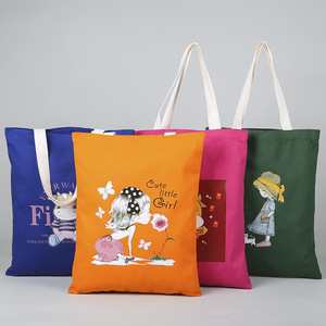 All'ingrosso Design personalizzato in bianco riutilizzabile la Tote Bag De Colores Shopping di cotone Tote Bag in tela con Logo stampato personalizzato - Product Image 3
