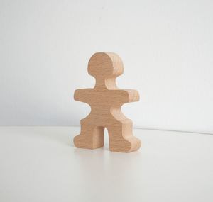 Faggio blocchi di legno giocattoli da costruzione Set di sollevamento pesi uomo di legno impilamento pioli bambole per bambini gioco educativo - Product Image 5