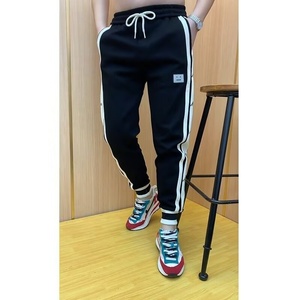 Casual Lightweight Mid Waist Trendy Straight Eco-Friendly Worsted Bamboo Fiber <strong>Jogger</strong> <strong>Pants</strong> for <strong>Men</strong> Fashionable Green <strong>Cropped</strong> - Product Image 4