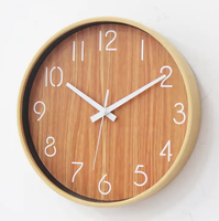 Horloge murale numérique moderne Hendery de 12 pouces, style antique, chiffres arabes personnalisables, design élégant pour salon