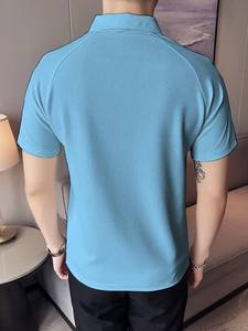 Men Zip Polo Neck <b>Los</b> <b>Angels</b> Polyester Blend Half Sleeve Regular Comfort Fit T-<b>Shirt</b> for Men - Product Image 4