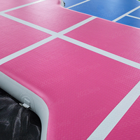 Cancha de Pickleball Inflable Flotante en el Agua, Cancha de Pickleball Flotante Personalizada y Resistente con Línea de Delimitación