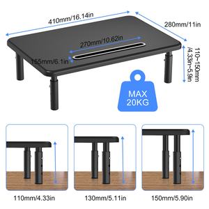 MST003M Support de moniteur pour écran d'ordinateur Imprimante pour ordinateur portable Support pour ordinateur portable Étagère de bureau Organisateur de bureau - Product Image 2