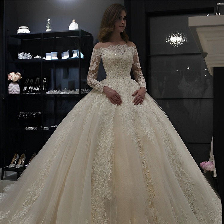 open lace back dress Chiffon Empire line wedding dress by Kelsey Rose