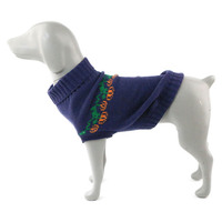 Vêtements en tricot pour animaux de compagnie à thème en gros, chandail pour chien et chat, Halloween, design de citrouille festif, 3D EMB, vêtements décontractés confortables pour les journées d'automne