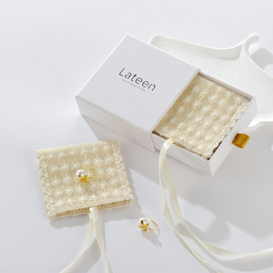 New Arrival Beautiful Fancy Pearl Necklace Lace <b>Gift</b> Bag Packaging Pouch with Tie - Product Image 1