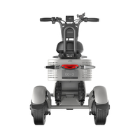YIDI Tricycle électrique avec chargeur de batterie Adulte Parent-enfant Voyage Pliant Scooter électrique à trois roues Japonais US UE