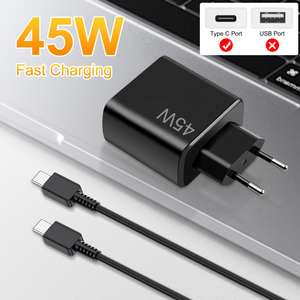 Cable de Datos USB C de <span class=keywords><strong>Carga</strong></span> Súper Rápida Tipo-C de 45 W PD 3.0 para <span class=keywords><strong>Samsung</strong></span> para Galaxy <span class=keywords><strong>S22</strong></span> S23 S24 Ultra Enchufe EU UK - Product Image 3