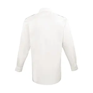 Camicia da pilota a maniche lunghe da uomo per merchandising aziendale - Product Image 5