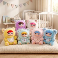 Gantungan Kunci Boneka Vinyl Mini Blind Box Bentuk Bola, Liontin Tas