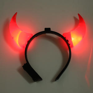 Diadema LED <span class=keywords><strong>con</strong></span> <span class=keywords><strong>Cuernos</strong></span> Rojos <span class=keywords><strong>de</strong></span> <span class=keywords><strong>Diablo</strong></span> para Halloween, Suministros Promocionales para Pubs y Conciertos <span class=keywords><strong>con</strong></span> Iluminación Brillante para Accesorios <span class=keywords><strong>de</strong></span> Fiesta - Product Image 4